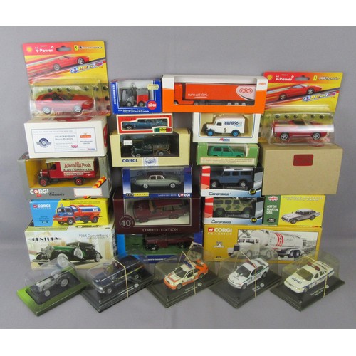 467 - CORGI / ATLAS / CARARAMA mixed group to include cars, commercials and others. Near Mint to Mint in E... 