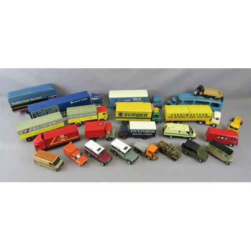 471 - DINKY / CORGI / CONRAD and others, group of commercial vehicles. Many refinished/repainted. (23)