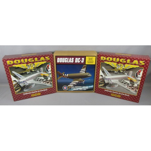 486 - ERTL Collectibles Douglas DC-3 Aircraft to include F-154 ‘Global’, F-200 ‘Piedmont’ and F-495 RAF Tr... 