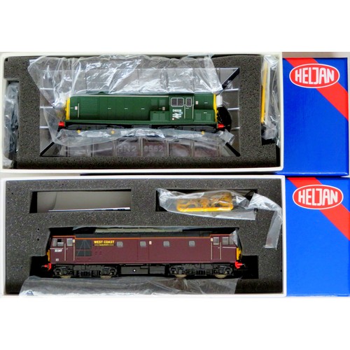 564 - HELJAN 00 gauge Diesel Locos comprising: 1502 Class 15 No. D8229  BR green full yellow ends, plus 33... 