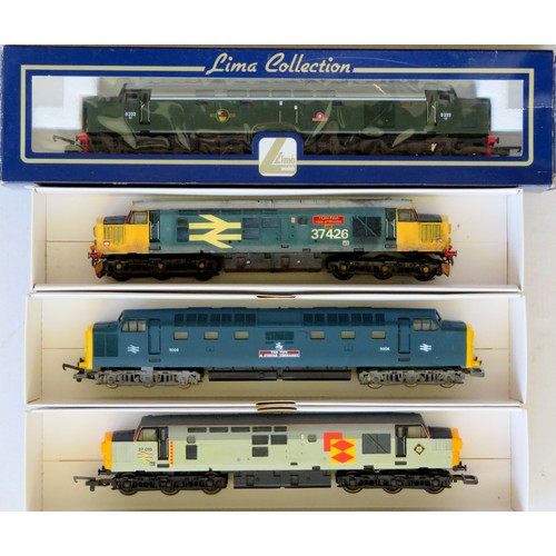 537 - LIMA 00 gauge Diesel Locos comprising: 204728A8 Class 40 English Electric Type 4 No. D233 BR Brunswi... 