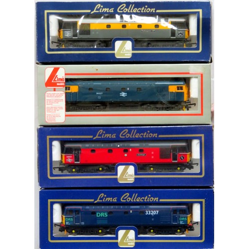 30 - LIMA 00 gauge Diesel Locos comprising: Class 33 “Shakespeare Cliff” No. 33051 yellow and grey Limite... 