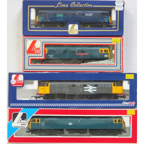 55 - LIMA 00 gauge Diesel Locos comprising: Class 47 No. 47123 BR blue, Class 31 No. 31108 grey, Class 33... 