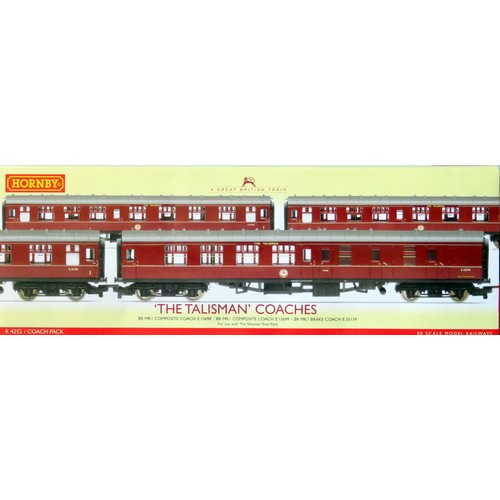 64 - HORNBY (China) 00 gauge R4252 ”The Talisman” Coach Pack containing: 3 x BR Mk.1 Composite Coaches (2... 