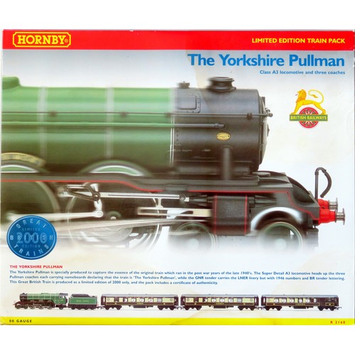 65 - HORNBY (China) 00 gauge R2168 “The Yorkshire Pullman” Train Pack containing: Class A3 4-6-2 “St. Sim... 