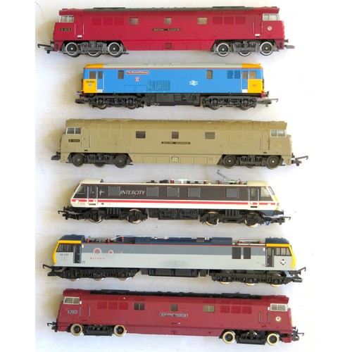 93 - HORNBY / LIMA 00 gauge 6 x Diesel Locos to include: Westerns, Class 92, Class 73 plus others, most r... 