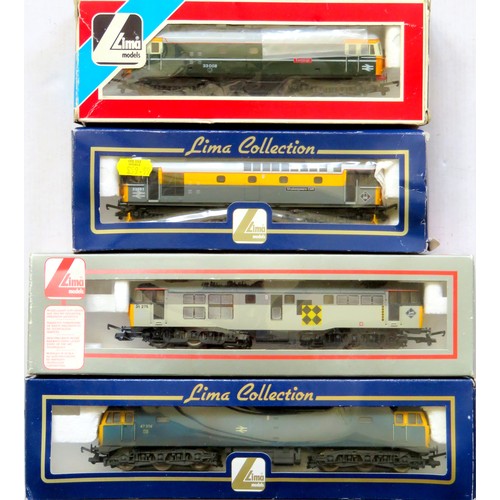 101 - LIMA 00 gauge Diesel Locos comprising: Class 31 No. 31275 2-tone grey, Class 47 No. 47374 BR blue we... 