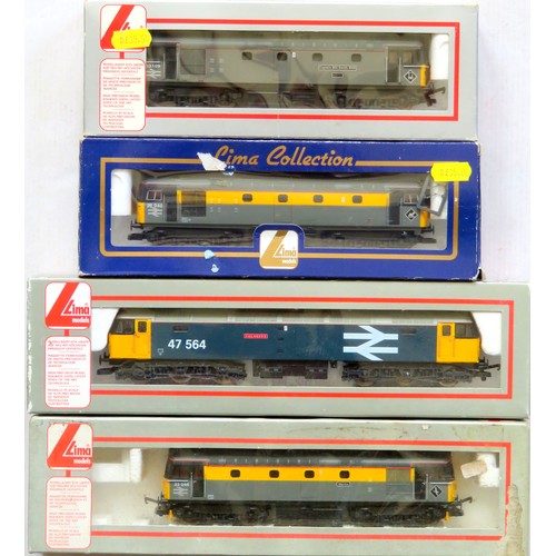 105 - LIMA 00 gauge Diesel Locos comprising: Class 47 “Colossus” No. 47564 BR blue, Class 33 “Merlin” No. ... 