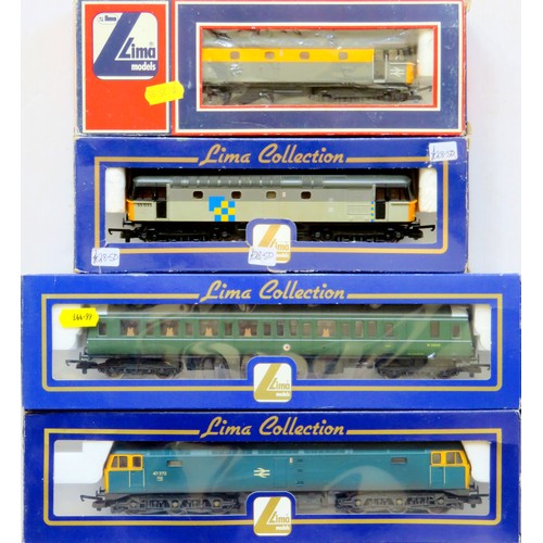 114 - LIMA 00 gauge Diesel Locos comprising: Class 121 BR green Diesel Railcar Whiskers, Class 47 No. 4737... 