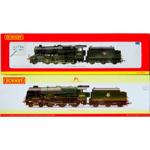 144 - HORNBY (China) 00 gauge Steam Locos comprising: R2629 Royal Scot Class 4-6-0 “The King’s Royal Rifle... 