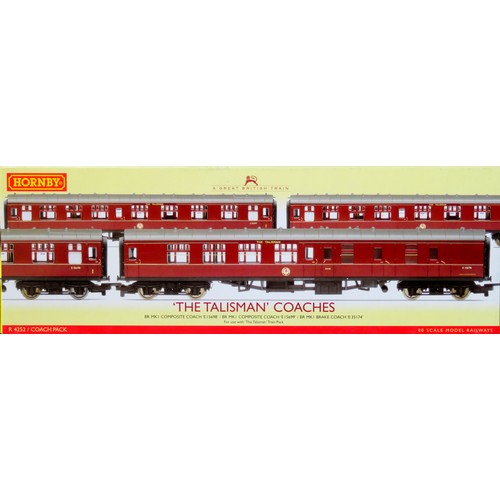 150 - HORNBY (China) 00 gauge R4252 “The Talisman” Coach Pack containing: 3 x BR Mk.1 Coaches (2 x Mk.1 Co... 