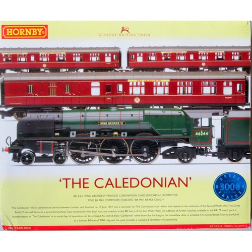 151 - HORNBY (China) 00 gauge R2306 “The Caledonian” Train Pack containing: Princess Coronation Class 4-6-... 