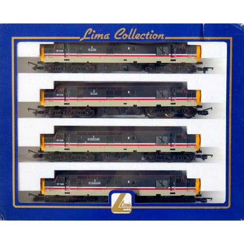 154 - LIMA Collection 00 gauge L149442 Limited Edition English Electric 4 x Class 37 Diesel Loco Set produ... 