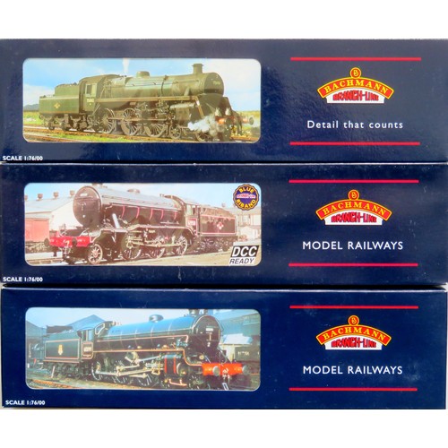 159 - BACHMANN 00 gauge Steam Locos comprising: 32-277 K3 2-6-0 Loco and Stepped Tender No. 61949 BR lined... 