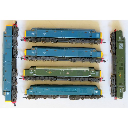 162 - LIMA / MAINLINE 00 gauge Diesel Locos comprising: Lima No. 40063 BR blue, No. 40106 BR green, No. D6... 