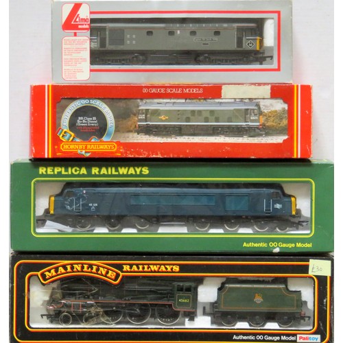 167 - REPLICA RAILWAYS / MAINLINE / HORNBY / LIMA 00 gauge Locos comprising: Replica Railways Class 45 No.... 