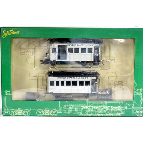 332 - BACHMANN Spectrum On30 28461 (DCC on Board) Rail Bus and Trailer with full interiors, Midwest Quarry... 