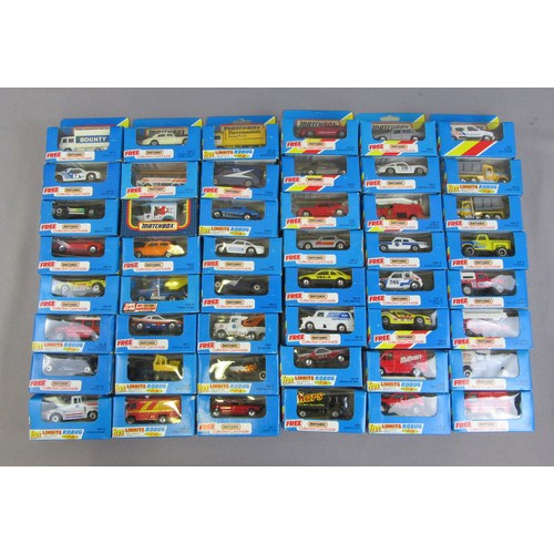 283 - MATCHBOX SUPERFAST / Corgi Juniors in blue window boxes. Near Mint to Mint in Good Plus to Near Mint... 