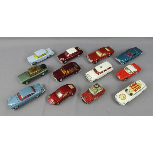 296 - CORGI group of unboxed cars to include ‘Monte Carlo Rally’ Rover, Lotus Elan, Rover 2000, Citroen DS... 