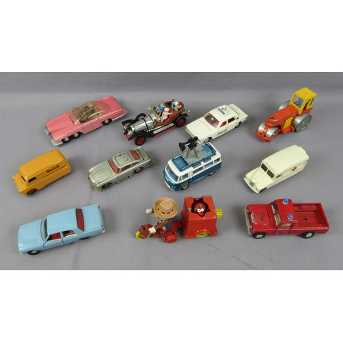 297 - CORGI / DINKY / SPOT-ON group of unboxed models to include FAB-1, Chitty Chitty Bang Bang and others... 