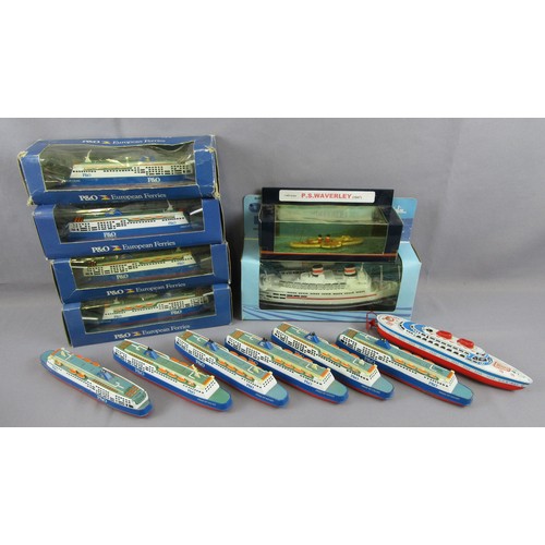 408 - ‘P&O FERRIES’ Ferry models made for sale on ships only, (Pride of Dover/Calais) plus Battery Operate... 