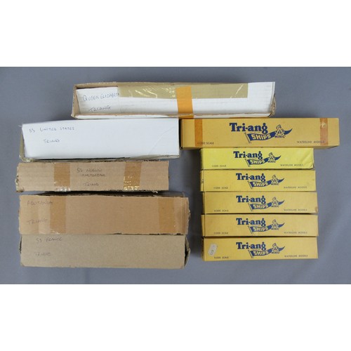 413 - TRIANG MINIC 1/1200 Scale Waterline ships to include M710 RMS Sylvania, M719 RMS Arlanza, M732 Varac... 