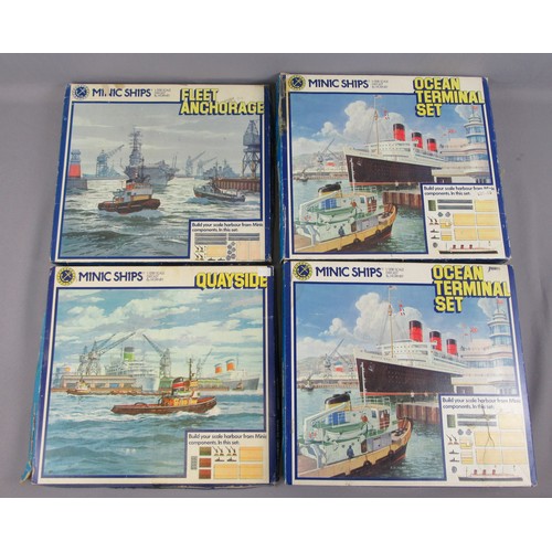 419 - MINIC SHIPS 1:1200 Sets to include 2x Ocean Terminal Set, 1x Quayside, 1x Fleet Anchorage Set. Sets ... 