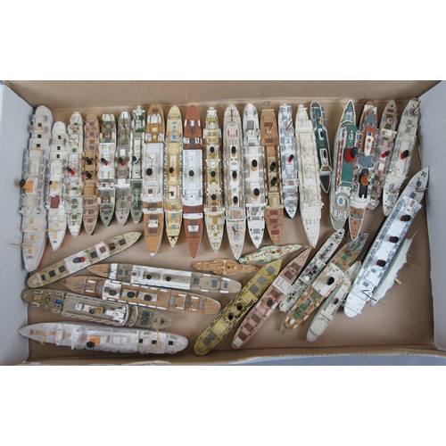 431 - SCALE RESIN SHIPS to include liners and merchant ships. Fair to Good, unboxed. (35)