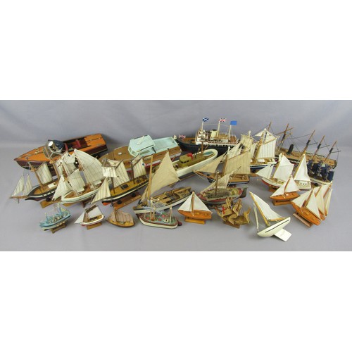 443 - WOODEN SHIP Models to include Fishing Boats, Trawlers and others. Good to Excellent. (26)  COLLECTIO... 