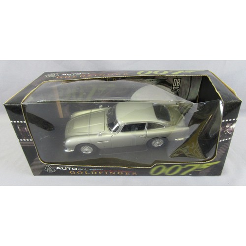 452 - AUTOART 1/18th scale James Bond Aston Martin DB5 ‘Goldfinger’. Mint in a Good Plus Box – box window ... 