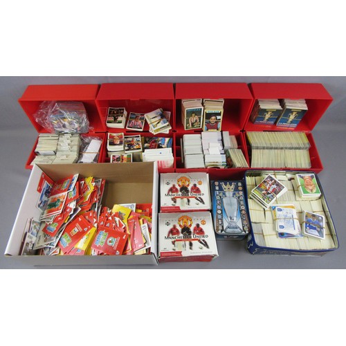 485 - FOOTBALL CARDS / STICKERS, very large quantity to include Merlin, Panini, Match Attak, Upper Deck an... 