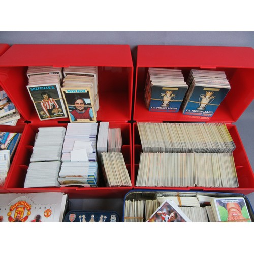 485 - FOOTBALL CARDS / STICKERS, very large quantity to include Merlin, Panini, Match Attak, Upper Deck an... 