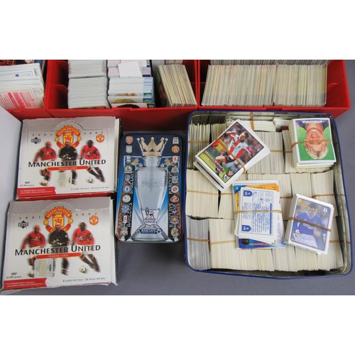 485 - FOOTBALL CARDS / STICKERS, very large quantity to include Merlin, Panini, Match Attak, Upper Deck an... 