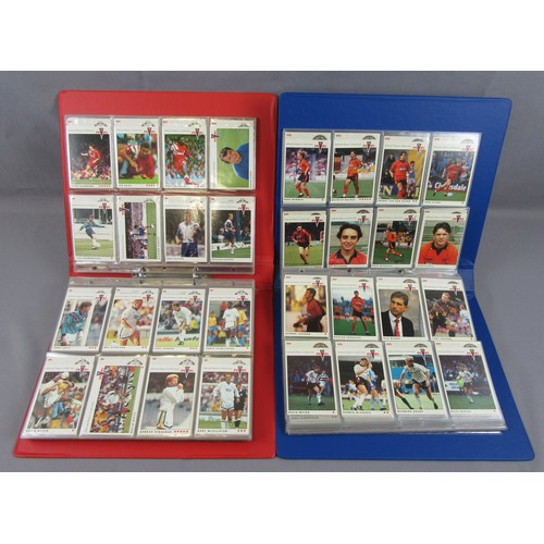 486 - FOOTBALL STICKER ALBUMS and trading card albums plus football related books. Not checked for complet... 