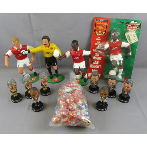 488 - GUINNESS TALKING COMMENTATORS (8 of), 4x 12” Arsenal figures and quantity of ‘Starbles’. Excellent. ... 