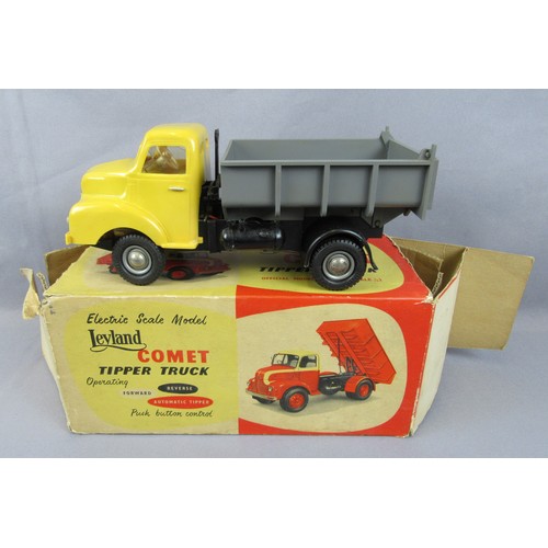 518 - VICTORY INDUSTRIES Electric Scale Model Leyland Comet Tipper Truck, Good – model is missing motor in... 