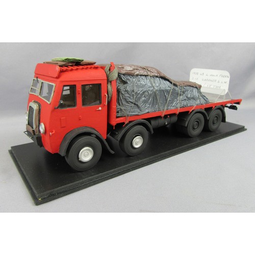 519 - SCRATCHBUILT Vintage Lorries to include Triang Austin with Load, Shackleton Foden (shortened chassis... 