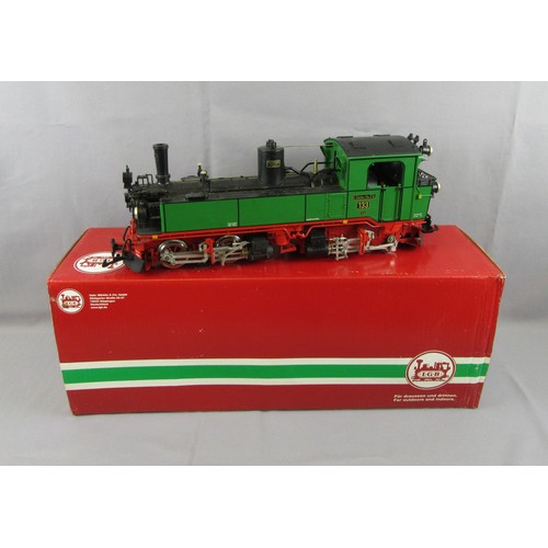 366 - LGB G Scale 3.5” Gauge Tank Locomotive comprising Sachsische Dampflok Saxon Class IV K 0-4-0+0-4-0T ... 