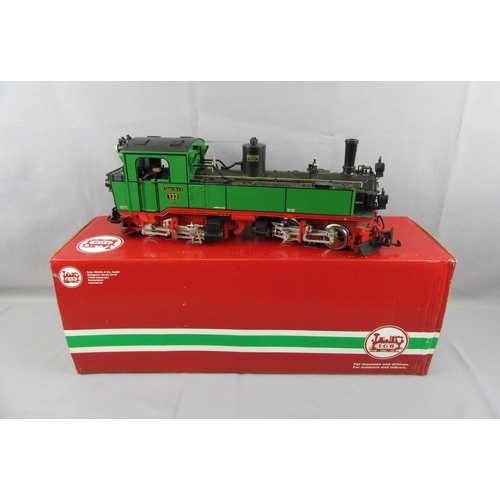 366 - LGB G Scale 3.5” Gauge Tank Locomotive comprising Sachsische Dampflok Saxon Class IV K 0-4-0+0-4-0T ... 