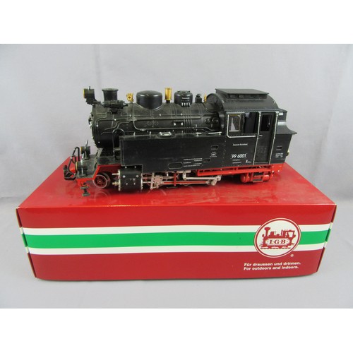 368 - LGB G Scale 3.5” Gauge Tank Locomotive comprising Deutsche Reichsbahn 2-6-2T No 996001 Black. 24v DC... 