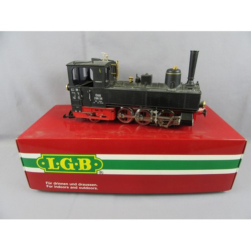 369 - LGB G Scale 3.5” Gauge Tank Locomotive comprising OBB 0-6-2T No 298.56 Black. 24v DC Cat No 20721. E... 