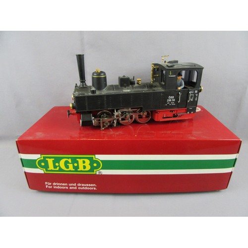 369 - LGB G Scale 3.5” Gauge Tank Locomotive comprising OBB 0-6-2T No 298.56 Black. 24v DC Cat No 20721. E... 