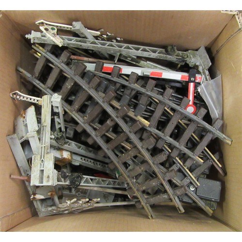 374 - LGB G Scale 3.5” Gauge Track Parts comprising 12 points 3 Signals 21 Various Rails including 5 new 6... 