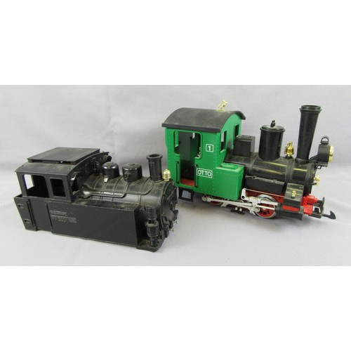 375 - LGB G Scale 3.5” Gauge Tank Locomotive comprising 0-4-0T No 1 Otto. Green.24v DC  Cat No 92179.  Bod... 