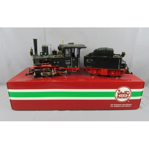 378 - LGB G Scale 3.5” Gauge Tender Locomotive comprising Deutsche Reichsbahn 0-4-0  No 992815 Black 24v D... 