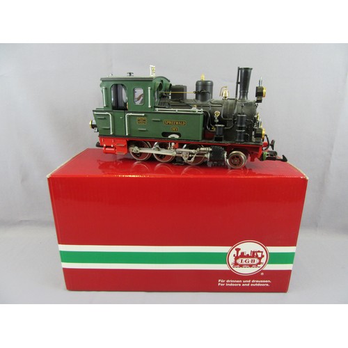 383 - LGB G Scale 3.5” Gauge Tank Locomotive comprising Arn Jung 2-6-0T Spreewald Dev. Green/black. 24v DC... 