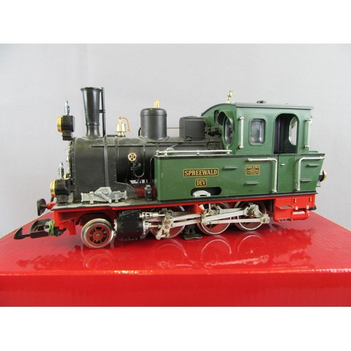 383 - LGB G Scale 3.5” Gauge Tank Locomotive comprising Arn Jung 2-6-0T Spreewald Dev. Green/black. 24v DC... 