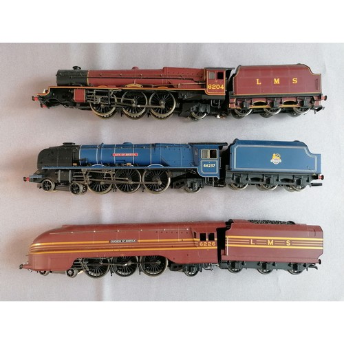 555 - HORNBY (CHINA) 00 Gauge LMS & BR London Midland Region Loco’s comprising LMS Princess class 4-6-2 No... 