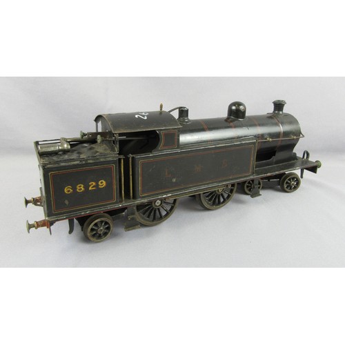 523 - BING for BASSETT LOWKE Clockwork Gauge 1 L.M.S. 4-4-2 Precursor Tank Loco No 6829 black. Circa 1924.... 