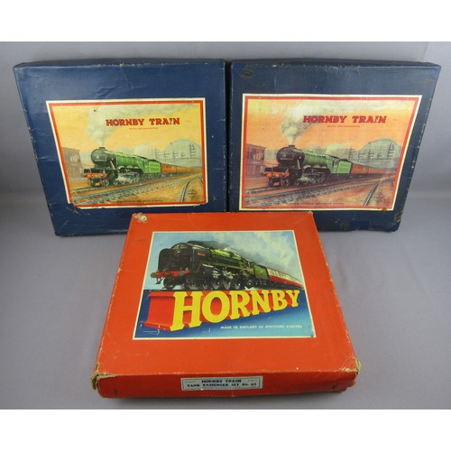 540 - HORNBY 0 Gauge clockwork TRAIN SET No.41 comprising 0-4-0 BR Std 3 tank locomotive No 82011 black, 4... 